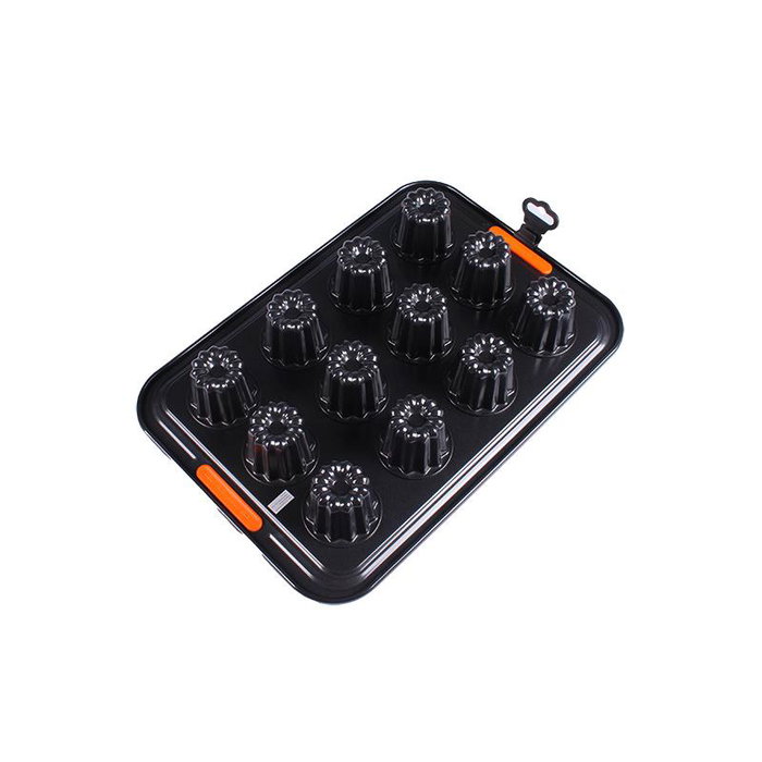 Le Creuset Juego de 12 moldes para canelés de acero al carbono antiadherente Le Creuset Juego de 12 moldes para canelés de acero al carbono antiadherente