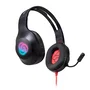 FR-TEC Auriculares Gaming Typhoon FT2020 - Casco Diadema Negro Alámbrico con Conexión USB/3.5 mm, Altavoces 40mm, Control de Volumen y Luz LED
