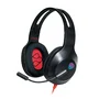FR-TEC Auriculares Gaming Typhoon FT2020 - Casco Diadema Negro Alámbrico con Conexión USB/3.5 mm, Altavoces 40mm, Control de Volumen y Luz LED