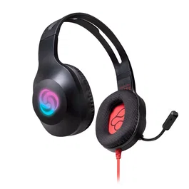 FR-TEC Auriculares Gaming Typhoon FT2020 - Casco Diadema Negro Alámbrico con Conexión USB/3.5 mm, Altavoces 40mm, Control de Volumen y Luz LED