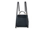 Lucky Bees 1214 v2 Mochila de Piel de Polivinilo Negra, 20x10x23 cm