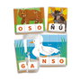 Clementoni Letras y Palabras 55595 - Juego Educativo de Primeras Palabras en Español, Puzzles Progresivos para Niños +3 Años