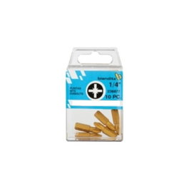 Wiha Blister 10 Puntas Atornillar 1/4" Titanium PZ 25mm