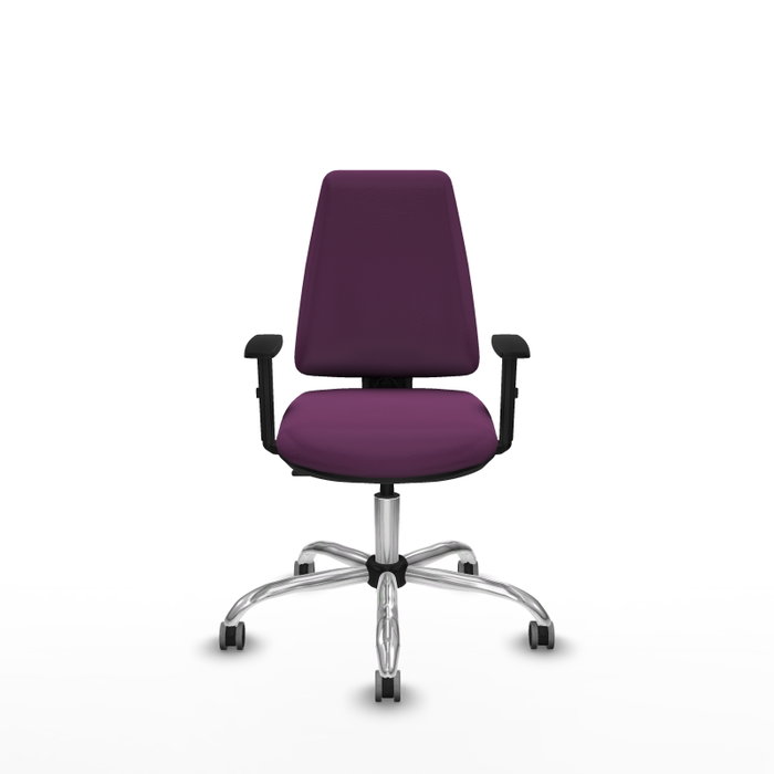 PIQUERAS Y CRESPO Silla de oficina Elche Morada con Brazos 1D