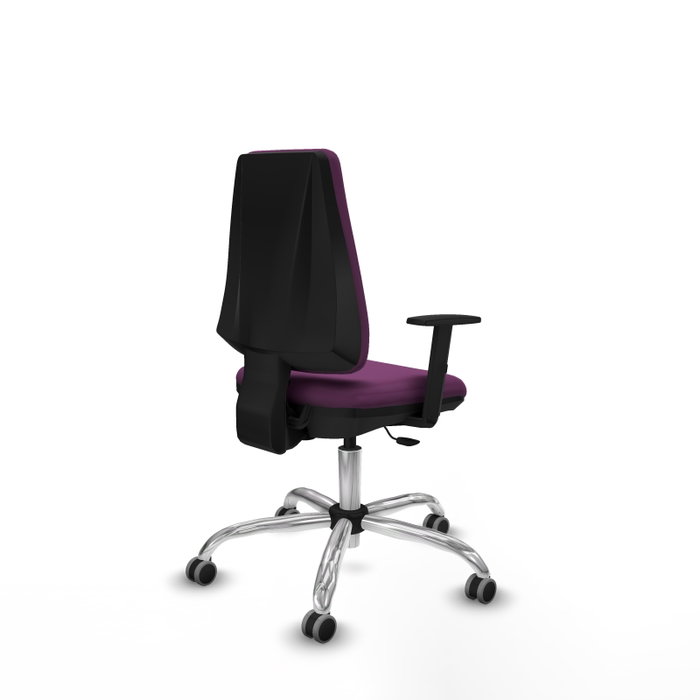 PIQUERAS Y CRESPO Silla de oficina Elche Morada con Brazos 1D