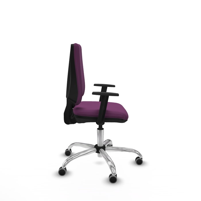 PIQUERAS Y CRESPO Silla de oficina Elche Morada con Brazos 1D