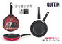 Quttin Set de 4 Sartenes de Aluminio 20 cm y 24 cm (2.3mm-pro)