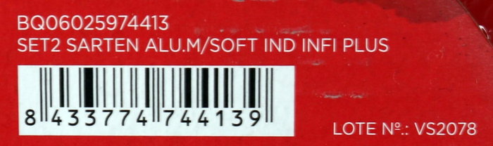 Quttin Set de 4 Sartenes de Aluminio 20 cm y 24 cm (2.3mm-pro)