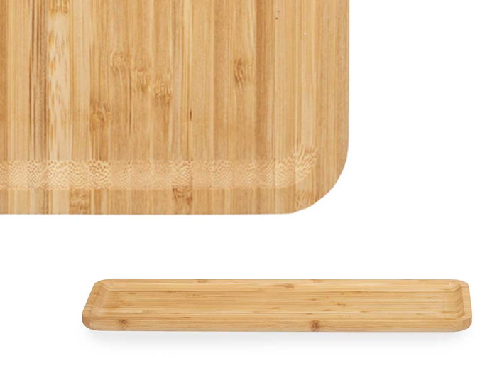 Kinvara Tabla de Bambú Rectangular para Aperitivo 46x15 cm, Marrón Kinvara Tabla de Bambú Rectangular para Aperitivo 46x15 cm, Marrón