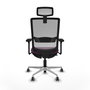 PIQUERAS Y CRESPO Silla de oficina Haches con mecanismo Sincro/Traslack, Morado y Gris