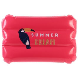 Jet Lag Cojín Hinchable 30x20 cm para Piscina y Playa - Modelos Summer Dream, Aloha, Flamencos