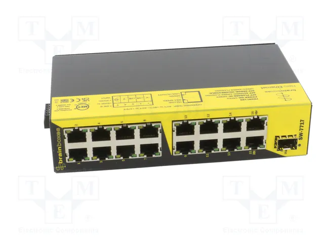 BRAINBOXES SW-7717 Switch Ethernet no administrado de redes industriales