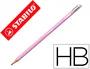 Stabilo Lápiz de Grafito Swano Pastel HB con Goma, Lila, 12 unidades