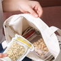 Quttin Set de 6 Bolsas de Alimentos Reutilizables 10,5 x 5,4 x 15 cm (36 Unidades)