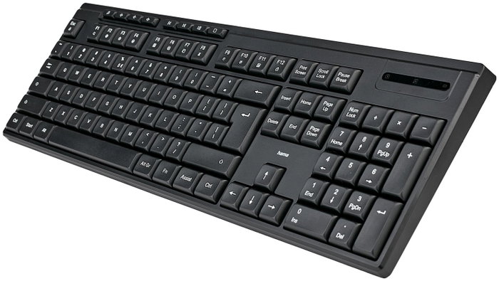 Hama WK-200 Klawiatura Bezprzewodowa Czarna Layout Polski