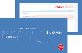 Talonario Catalan Recibos Duplicado Loan (Set de 10)