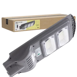 BX3 LIGHT Farola LED Solar 40W 6000K IP65 con Sensor de Movimiento y Crepuscular, Vida Útil 50000 Horas, Modelo BX3-SLABS40W-CW