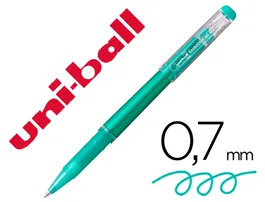 Uniball UF-222 Rotulador Roller Tinta Gel Borrable 0,7 mm Verde