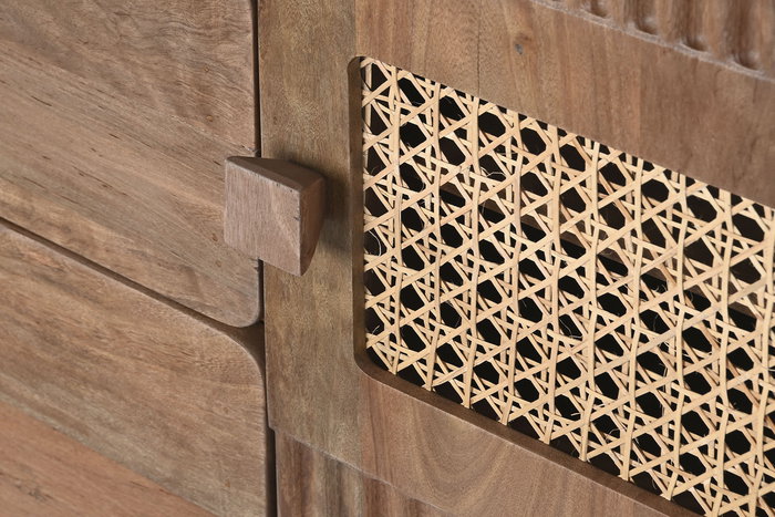 DKD Home Decor Buffet Balinés Natural Madera Jamun 160 x 38 x 75 cm