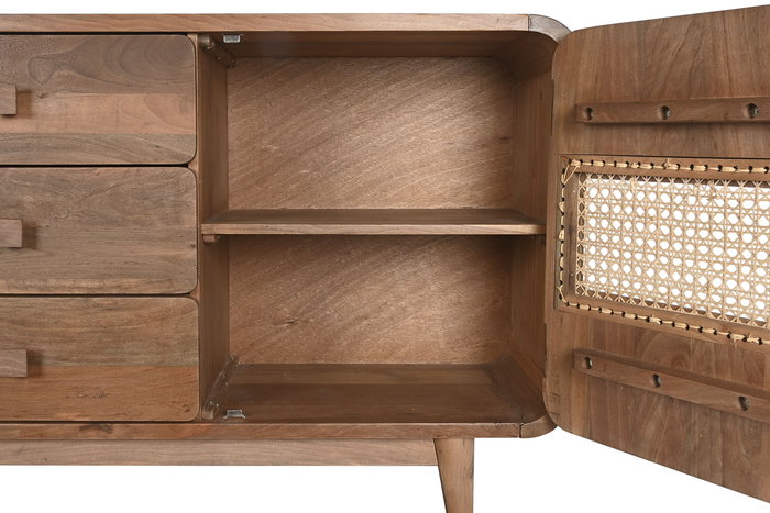 DKD Home Decor Buffet Balinés Natural Madera Jamun 160 x 38 x 75 cm