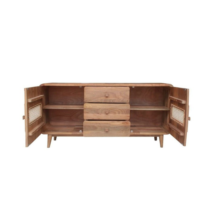 DKD Home Decor Buffet de Madera Jamun Natural 160x38x75