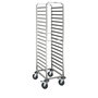 B.Pro Carro Bandejero 18 Guías GN 1/1, Blanco, Acero Inoxidable, 1650x620x460 mm