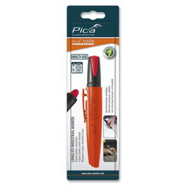Pica VISOR Marcador Permanente Rojo SB