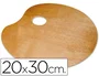 Liderpapel Paleta de madera ovalada 30x20 cm