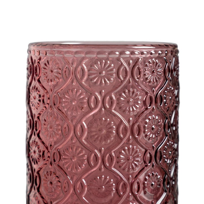 Ixia Vaso Rosa Cristal Decoración 400ml
