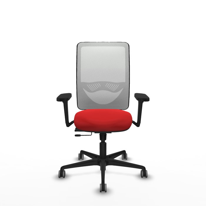 PIQUERAS Y CRESPO Silla de oficina Zulema con mecanismo Sincro/Traslack, Rojo y Blanco PIQUERAS Y CRESPO Silla de oficina Zulema con mecanismo Sincro/Traslack, Rojo y Blanco