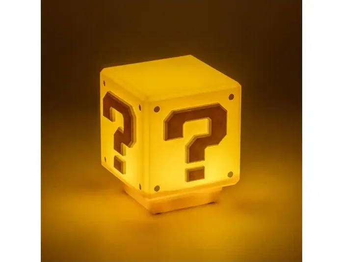 Paladone Super Mario Mini Question Block con sonido de 8 cm Paladone Super Mario Mini Question Block con sonido de 8 cm
