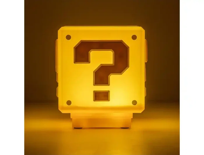 Paladone Super Mario Mini Question Block con sonido de 8 cm Paladone Super Mario Mini Question Block con sonido de 8 cm