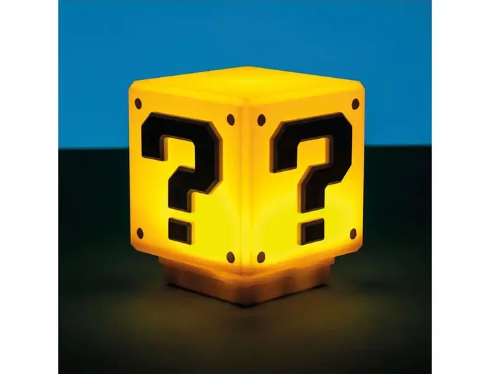 Paladone Super Mario Mini Question Block con sonido de 8 cm Paladone Super Mario Mini Question Block con sonido de 8 cm