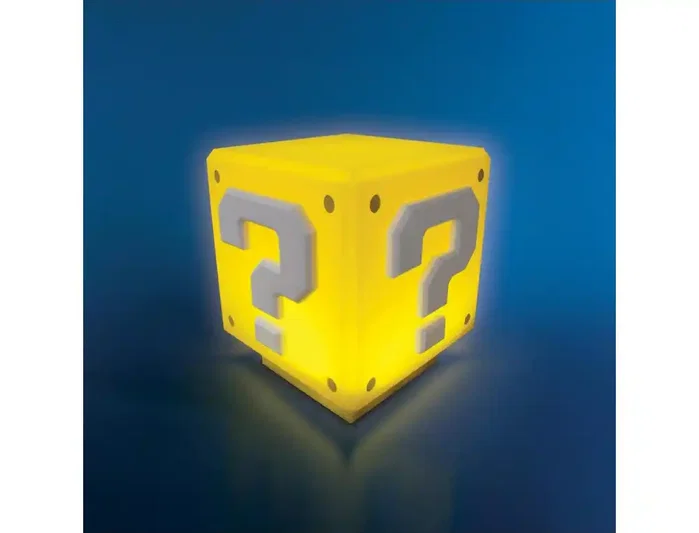 Paladone Super Mario Mini Question Block con sonido de 8 cm Paladone Super Mario Mini Question Block con sonido de 8 cm