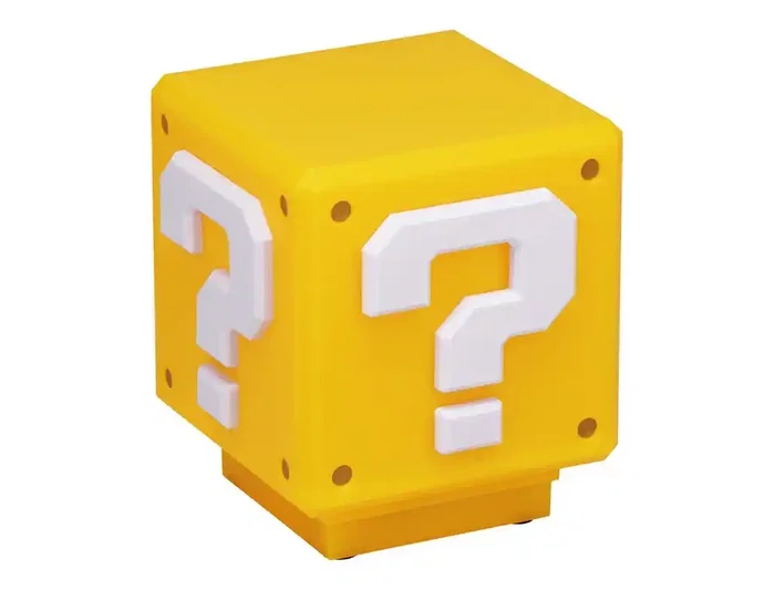 Paladone Super Mario Mini Question Block con sonido de 8 cm Paladone Super Mario Mini Question Block con sonido de 8 cm