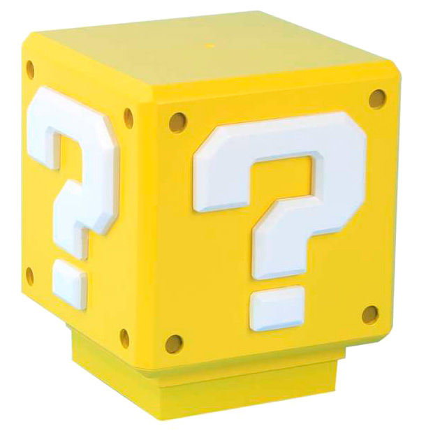 Paladone Super Mario Mini Question Block con sonido de 8 cm Paladone Super Mario Mini Question Block con sonido de 8 cm