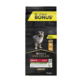 Purina Pro Plan Canine Puppy Medium 14 kg con Pollo - 12+2 kg Gratis
