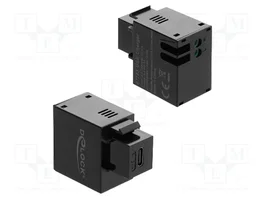 DeLOCK Módulo Keystone con puerto de carga USB Type-C negro