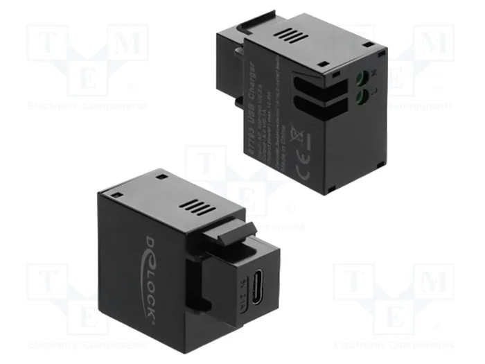DeLOCK Módulo Keystone con puerto de carga USB Type-C negro DeLOCK Módulo Keystone con puerto de carga USB Type-C negro