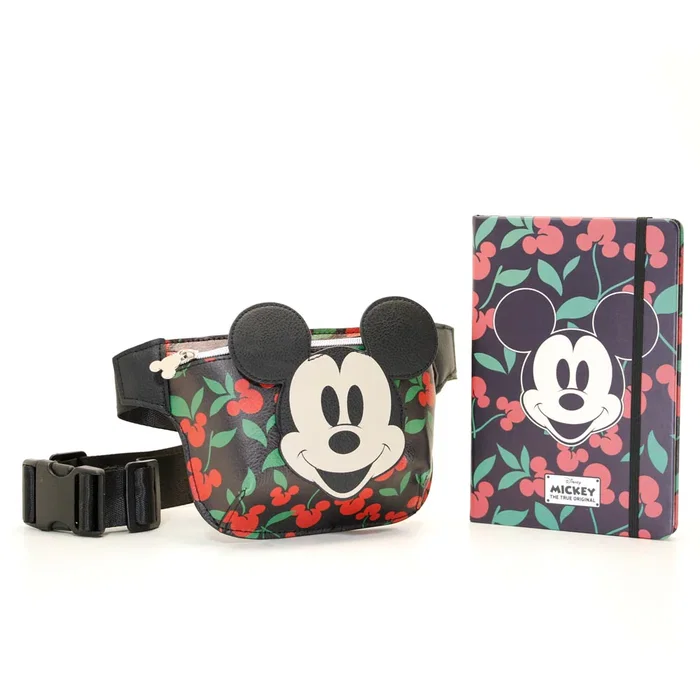 Disney Mickey Mouse Pack Riñonera + Complemento Cherry Multicolor
