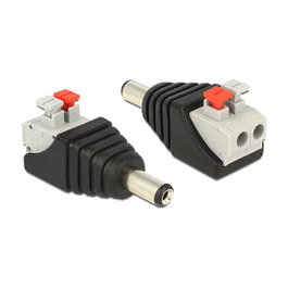 DeLOCK 65523 Adaptador DC 5,5 x 2,1 mm a bloque de terminales de 2 pines