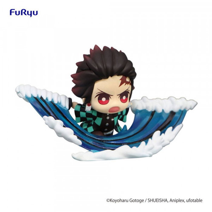 Good Smile Company Figura Tanjiro Kamado Kimetsu no Yaiba Hikkake PVC 7 cm Articulada con Base y Complementos