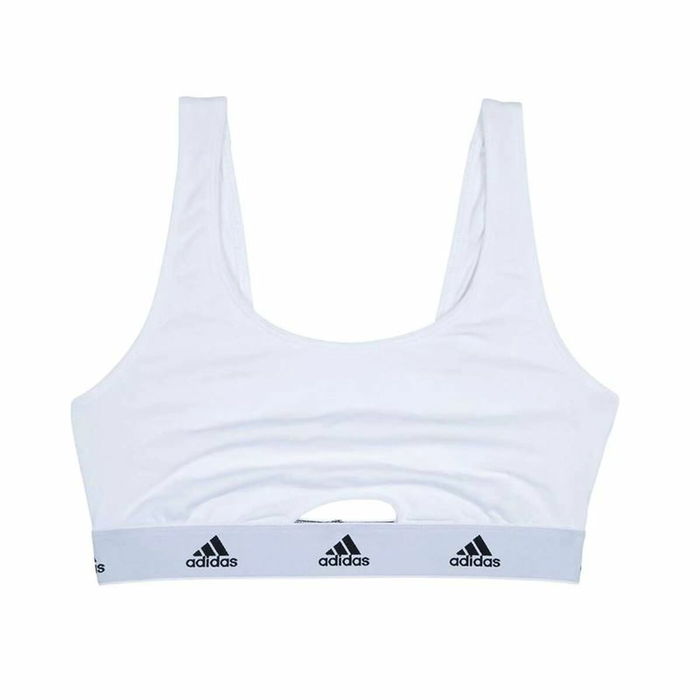 Sujetador Deportivo Adidas Active Comfort Cotton Blanco Sujetador Deportivo Adidas Active Comfort Cotton Blanco