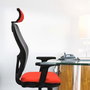 PIQUERAS Y CRESPO Silla de oficina Jorquera con mecanismo Sincro/Traslack, Marrón y Gris