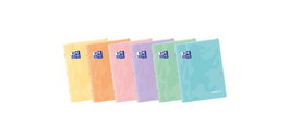 Libreta Grapada Oxford School Easybook A5 48H Cuadric.4X4 Col.Pastel Sur.(6) (Set de 10)