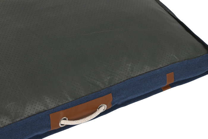 DKD Home Decor Cama para Mascota Azul Marino Gris Claro 68 x 10 x 88 cm (2 Unidades)