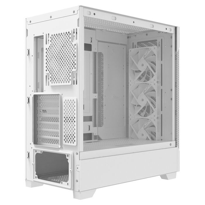 ADATA Starker Air BTF E ATX Midi Tower Blanca 4x120mm ARGB USB C - Torre Media para PC Gaming con Ventana y Panel de Vidrio Templado