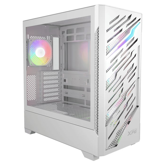 ADATA Starker Air BTF E ATX Midi Tower Blanca 4x120mm ARGB USB C - Torre Media para PC Gaming con Ventana y Panel de Vidrio Templado