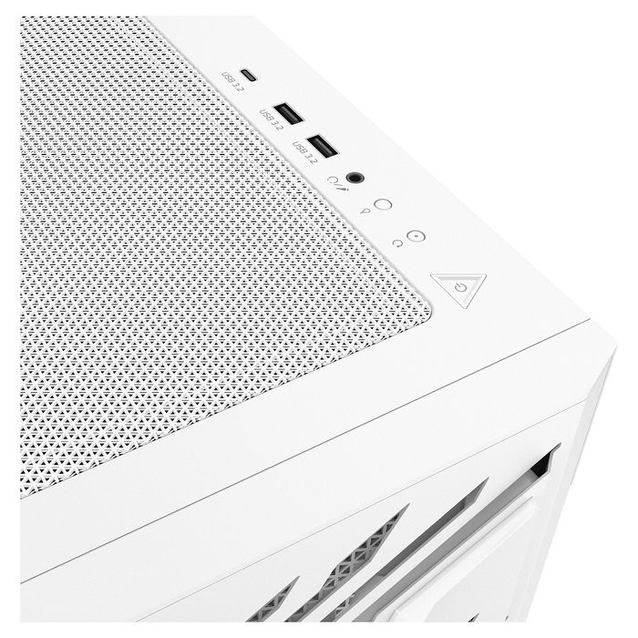 ADATA Starker Air BTF E ATX Midi Tower Blanca 4x120mm ARGB USB C - Torre Media para PC Gaming con Ventana y Panel de Vidrio Templado