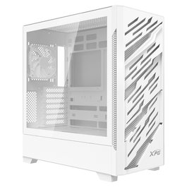 ADATA Starker Air BTF E ATX Midi Tower Blanca 4x120mm ARGB USB C - Torre Media para PC Gaming con Ventana y Panel de Vidrio Templado